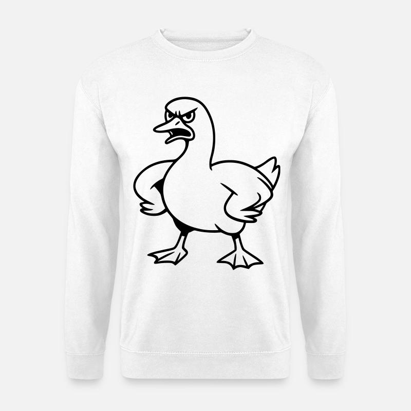 Angry goose - Unisex Sweatshirt - white