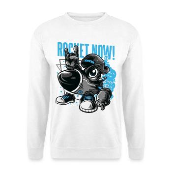 ROCKET NOW - Unisex Sweatshirt - white - Front