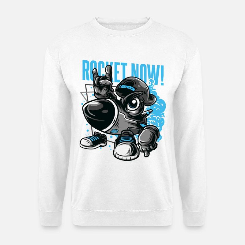 JETZT RAKETE - Unisex Pullover - Weiß
