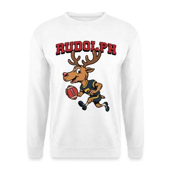 Rudolph le renne Football américain - Sweat-shirt Unisexe - blanc - Devant