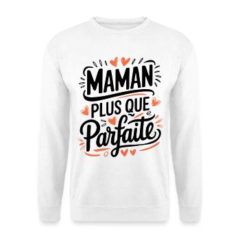 More than perfect mom - Unisex Sweatshirt - white - Front