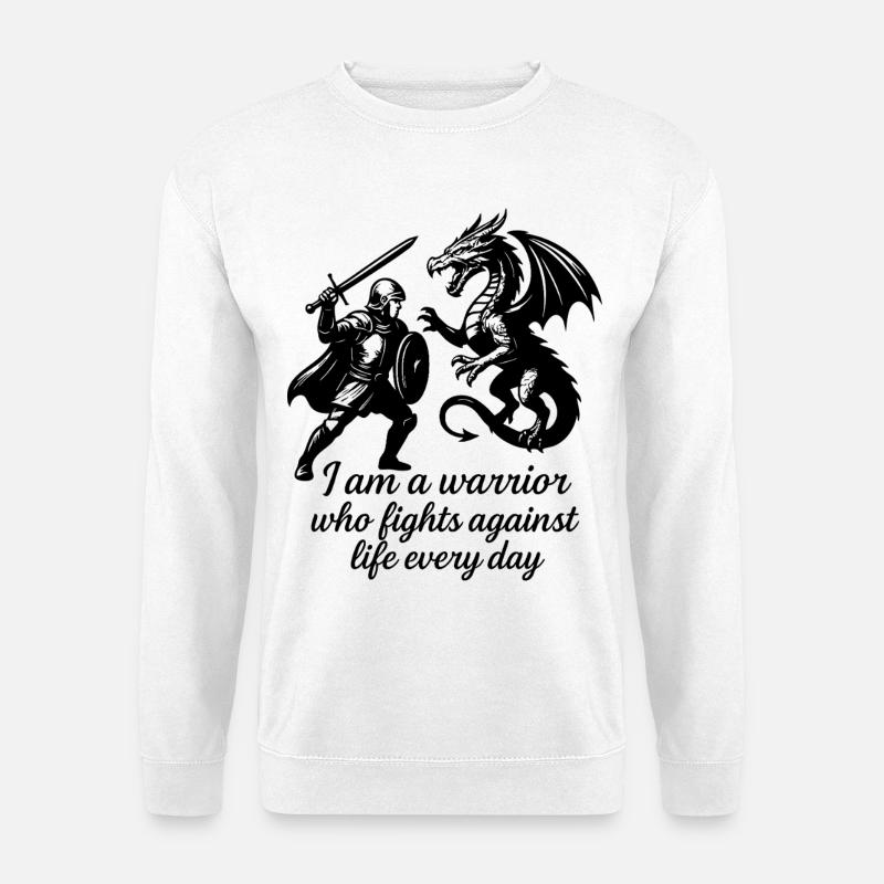 Krieger des Lebens - Unisex Pullover - Weiß