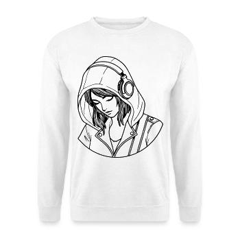 Woman Love Music - Unisex Sweatshirt - white - Front