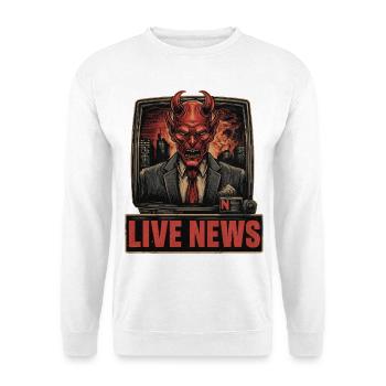 Bad news - Unisex Pullover - Weiß - Vorne