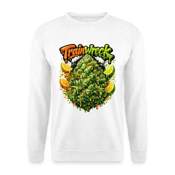 Trainwreck Graffiti Print - Unisex Sweatshirt - white - Front