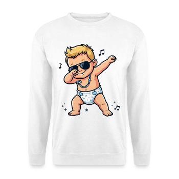 Bébé mignon – Garçon blond - Sweat-shirt Unisexe - blanc - Devant