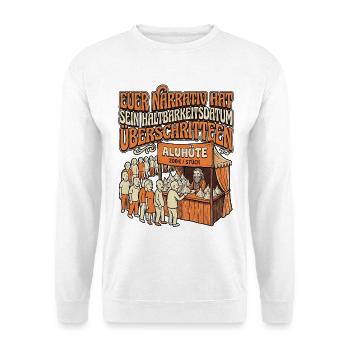 Narrativ Haltbarkeit - Unisex Pullover - Weiß - Vorne