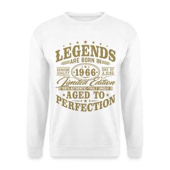 1966 Vintage Vintage Birthday Gift Retro - Unisex Sweatshirt - white - Front