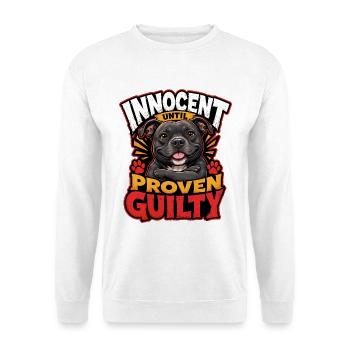 Jack Russell Terrier - Unisex Pullover - Weiß - Vorne - Alina (178cm) & Michal (187cm)