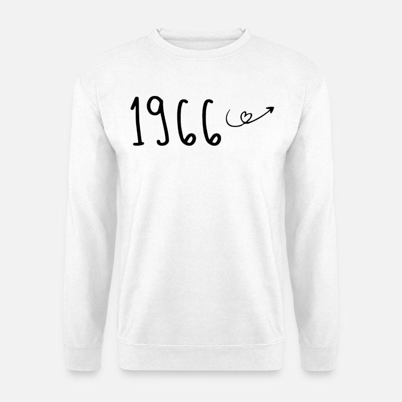 1966 Anniversary 1966 Retro 1966 - Unisex Sweatshirt - white