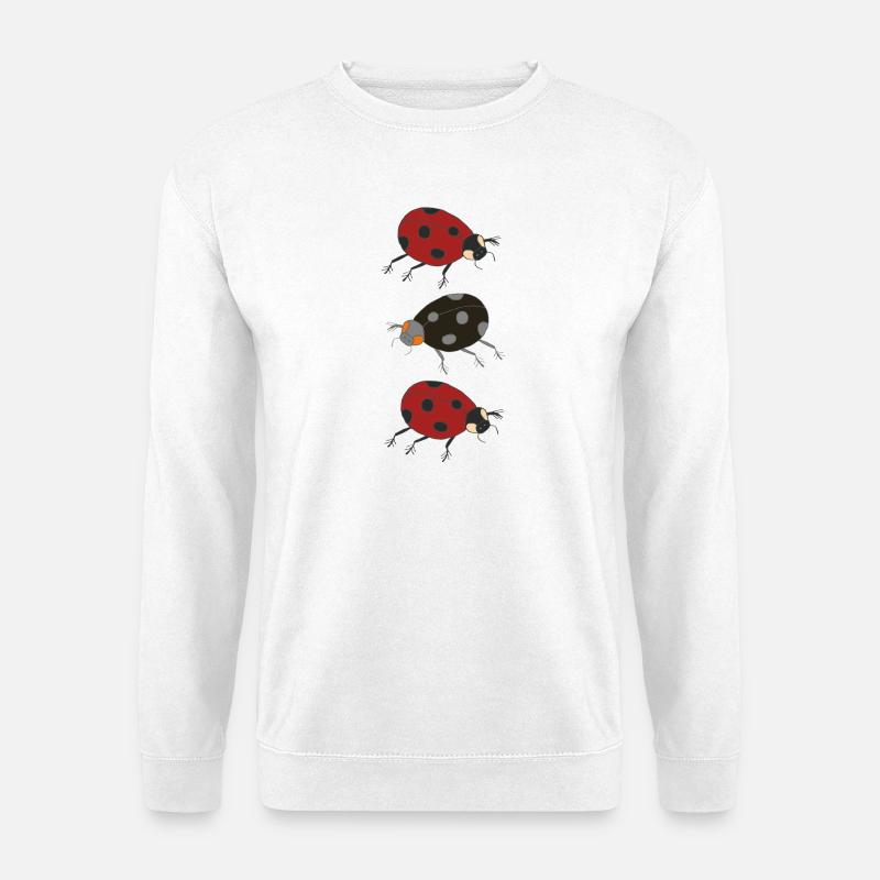 marienkäfer trio - Unisex Pullover - Weiß