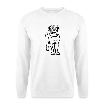 Bordeauxdogge - Unisex Pullover - Weiß - Vorne