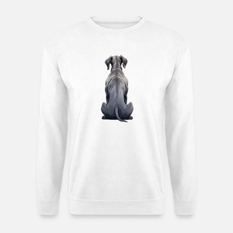 Deutsche Dogge - Unisex Pullover - Weiß