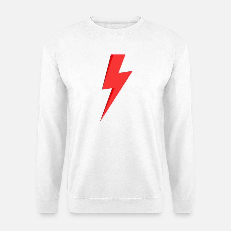 Roter Blitz - Unisex Pullover - Weiß