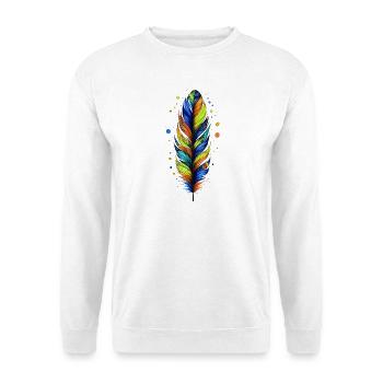 Feather - Unisex Sweatshirt - white - Front