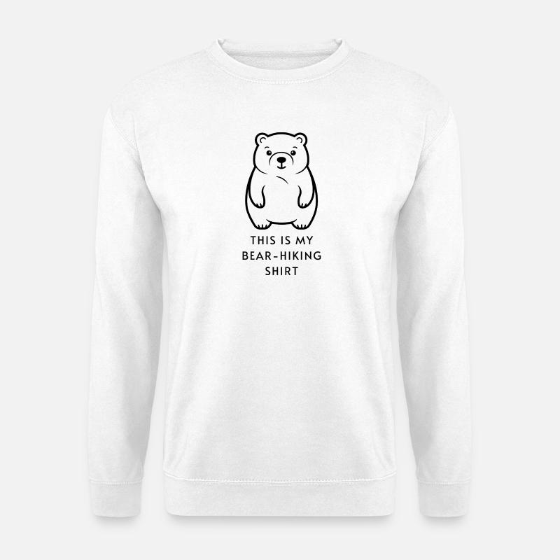 This is My Bear-Hiking Shirt - Unisex Sweatshirt - white
