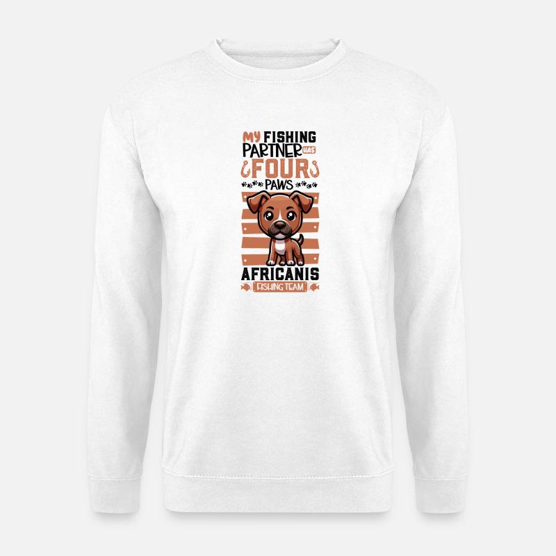Angeln und Africanis - Unisex Pullover - Weiß