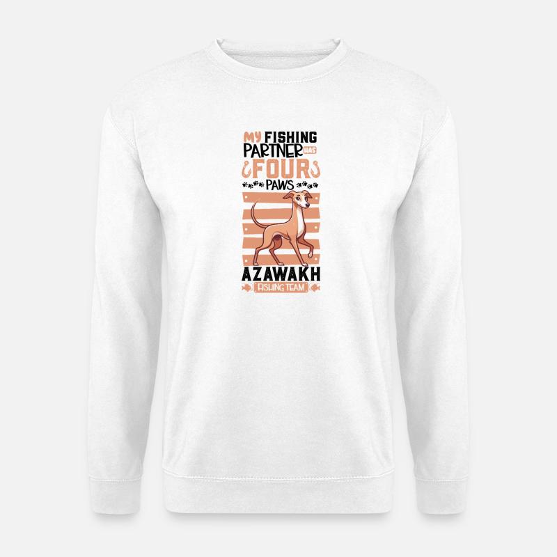 Angeln und Azawakh - Unisex Pullover - Weiß
