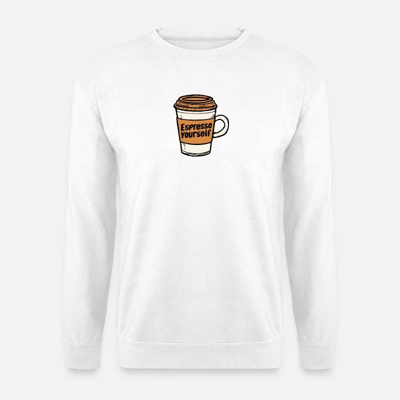 Espresso Yourself - Unisex Pullover - Weiß