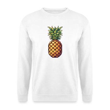 Pixel Pineapple Retro Pixel Art - Unisex Sweatshirt - white - Front
