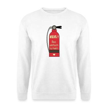 Extincteur pour la Saint-Valentin - Sweat-shirt Unisexe - blanc - Devant