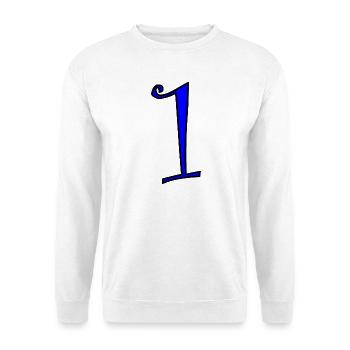 1. 1 Jahr. 1. JUBILÄUM. 1-JÄHRIGES JUBILÄUM - Unisex Pullover - Weiß - Vorne