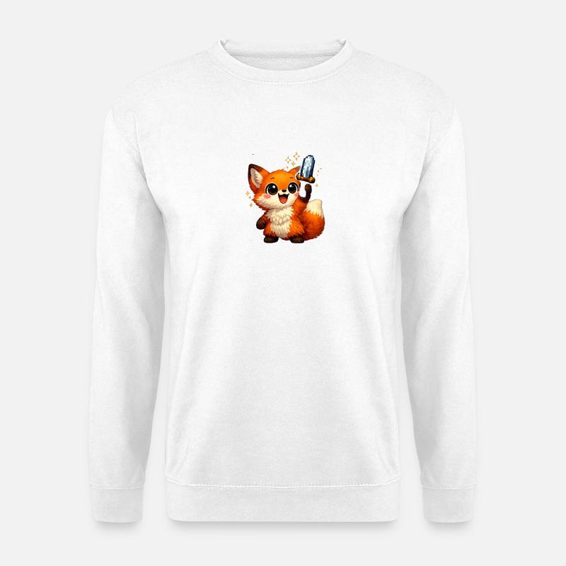 Kawaii Fuchs - Unisex Pullover - Weiß