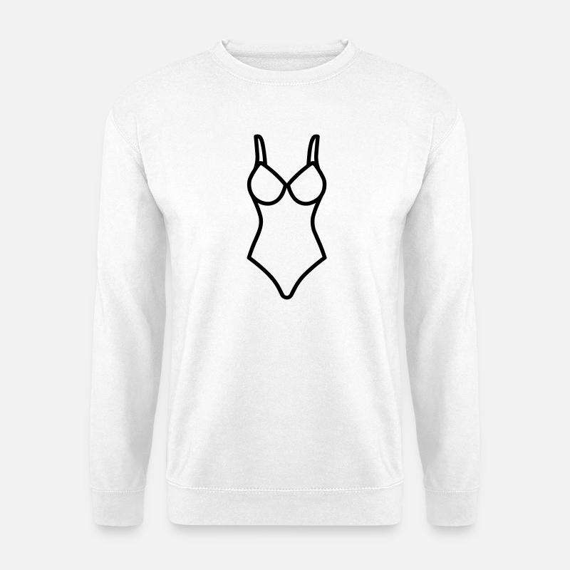 Badeanzug - Unisex Pullover - Weiß