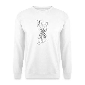 Mary Jane - Unisex Pullover - Weiß - Vorne - Alina (178cm) & Michal (187cm)