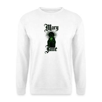 Mary_color_green_nowe1 - Unisex Pullover - Weiß - Vorne - Alina (178cm) & Michal (187cm)