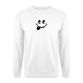 Silhouette des yeux minimalistes - Sweat-shirt Unisexe - blanc - Devant
