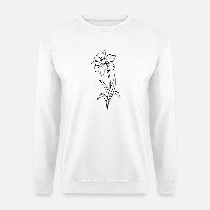 Narzisse - Unisex Pullover - Weiß