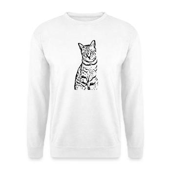 Chat Chaton Tigre Chat Chat Chat Cadeau - Sweat-shirt Unisexe - blanc - Devant