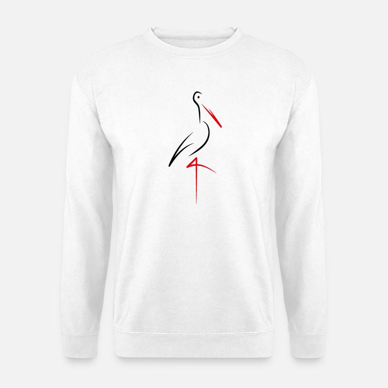 Storch - Unisex Pullover - Weiß