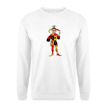 Joker de jeu de cartes - Sweat-shirt Unisexe - blanc - Devant