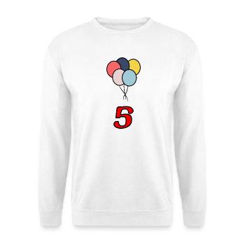 5. ANNIVERSARY. 5 YEARS. 5th ANNIVERSARY - Unisex Sweatshirt - white - Front