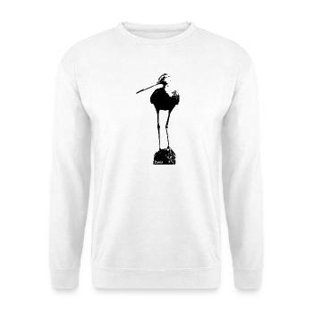 Uferschnepfe - Unisex Pullover - Weiß - Vorne