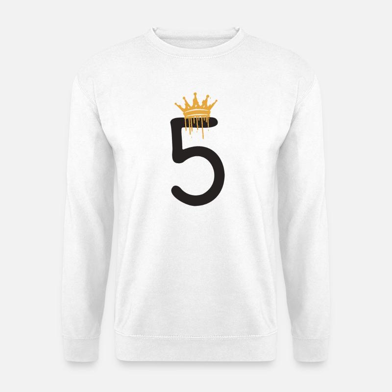 5 - Unisex Pullover - Weiß