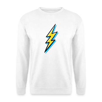 Blitz im Vorhut-Stil - Unisex Pullover - Weiß - Vorne