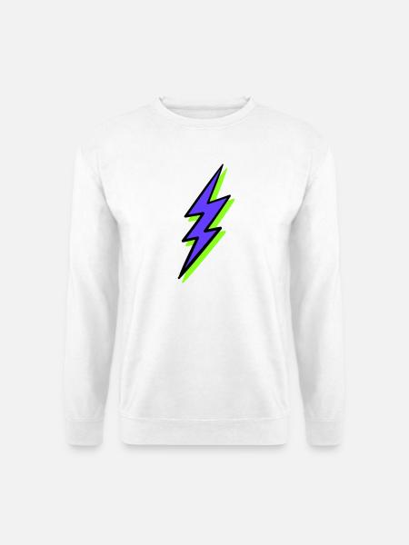 Abstract Ray in Neon Tones - Unisex Sweatshirt - white