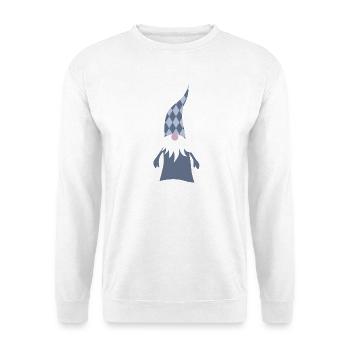 Gnomes Diamants Losanges Forêt de Noël Forêt de Noël - Sweat-shirt Unisexe - blanc - Devant