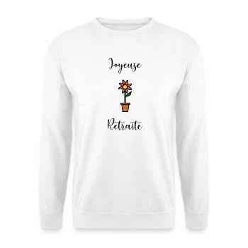 FRÖHLICHES RETREAT. RUHESTAND. PENSIONIERT. RUHESTAND - Unisex Pullover - Weiß - Vorne