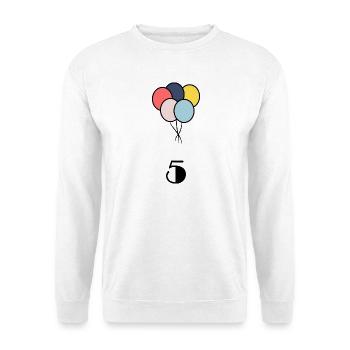 5. ANNIVERSAIRE. 5 ANS. 5e ANNIVERSAIRE - Sweat-shirt Unisexe - blanc - Devant