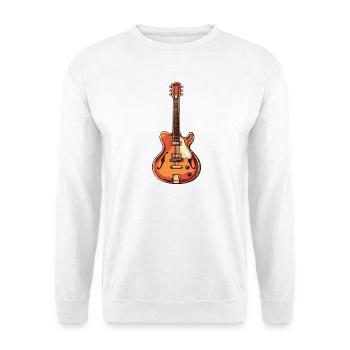 Vintage Electric Guitar Illustration - Unisex Sweatshirt - white - Front