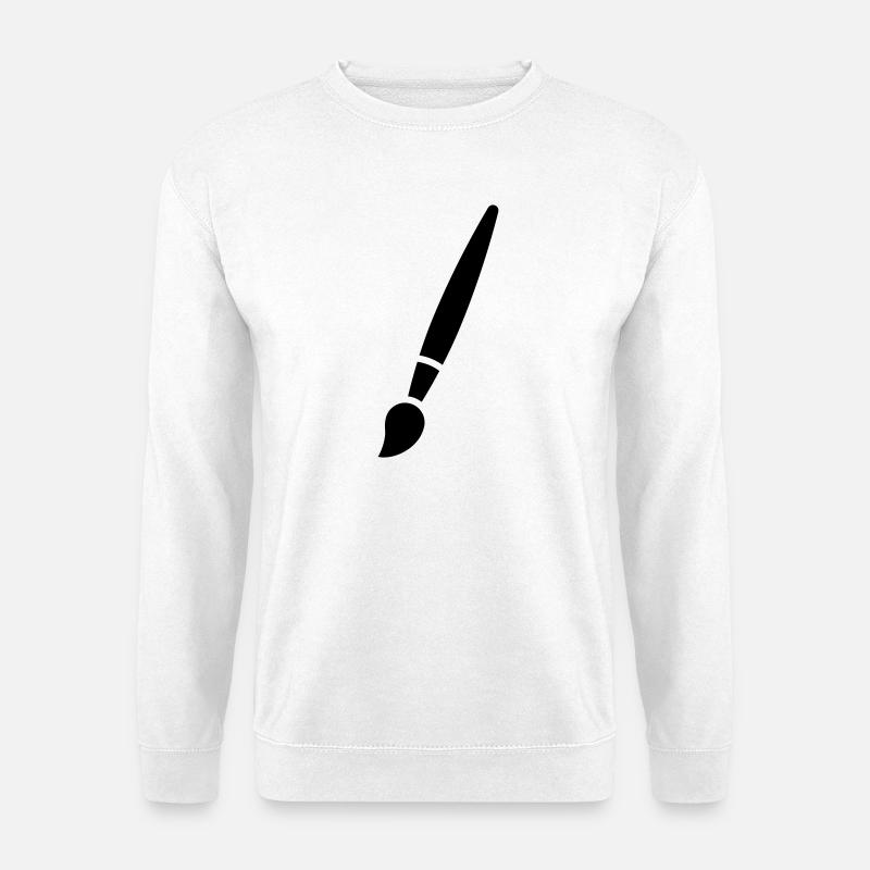 Pinsel, Malerei, Kunst Symbol - Unisex Pullover - Weiß