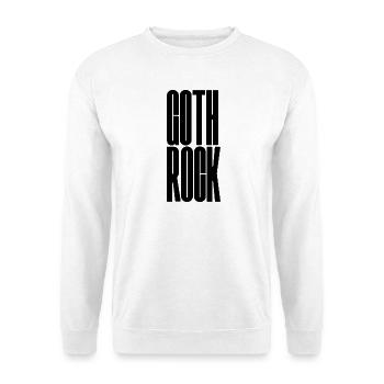 Goth Rock bold typography logo design - Unisex Sweatshirt - white - Front