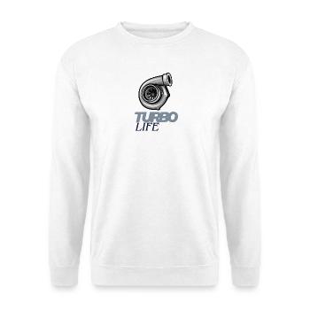 Turbo Life – Haut de vie rapide - Sweat-shirt Unisexe - blanc - Devant