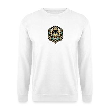 Bouclier de Crabe de la Vague d’Or - Sweat-shirt Unisexe - blanc - Devant
