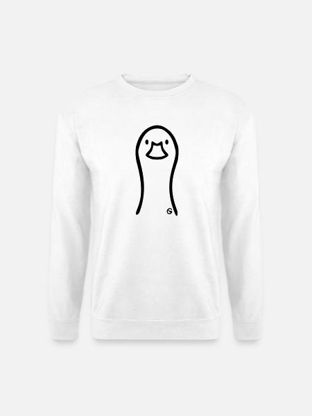 Gans Kopf - Unisex Pullover - Weiß