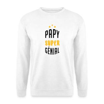 Papy Papi Grand Père Grand-Père Famille Noël - Unisex Sweatshirt - white - Front